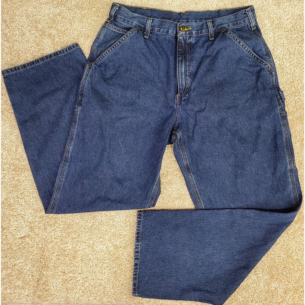Men’s 35 x 31 - Carhartt B13 Denim Original Fit Carpenter Jeans Workwear Pants